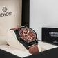 Giewont Chronograph Saphir Herrenuhr Schwarz Braun GW8810-A3