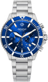 Zegarek Męski Giewont Chronograph Sapphire Srebrno Niebieski GW3970-B3