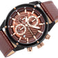 Giewont Chronograph Saphir Herrenuhr Schwarz Braun GW8810-A3