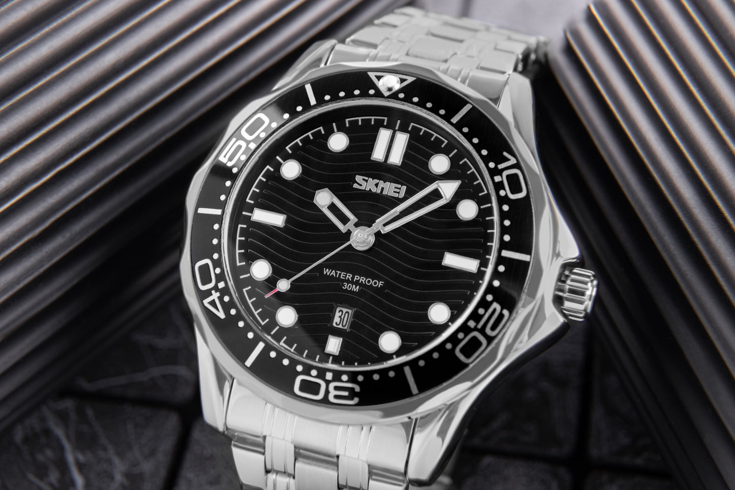 Herrenuhr Skmei 9276SISIBK + Box