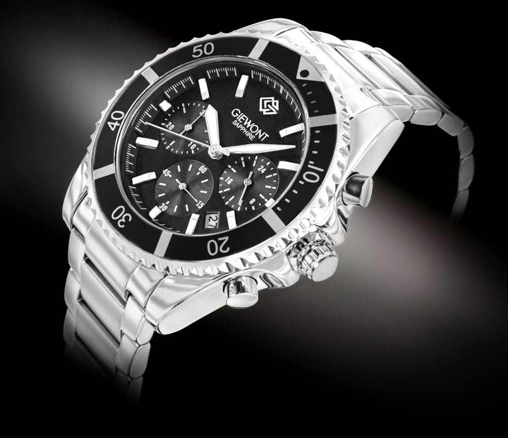 Herrenuhr Giewont Chronograph Saphir Silber GW3970-B2