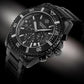 Giewont Herrenuhr Chronograph Saphir Schwarz Titan GW3970-B1