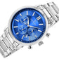 Zegarek Męski Giewont Chronograph Sapphire Srebrno Niebieski GW8510-B3