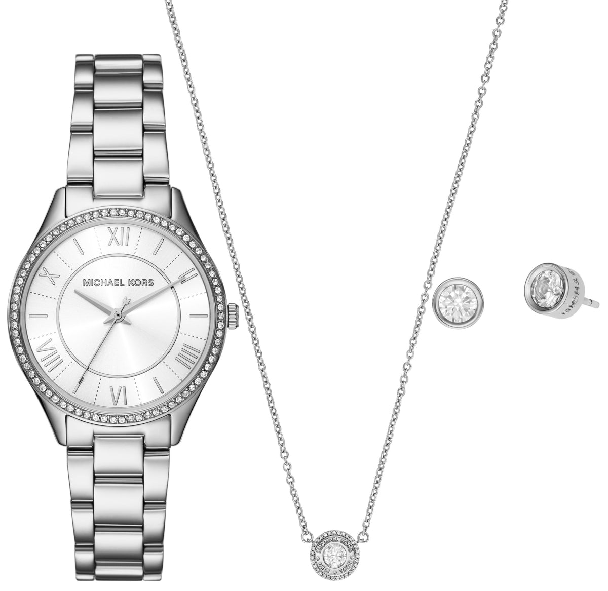 Zegarek Damski Michael Kors Lauryn + biżuteria MK4851SET + BOX