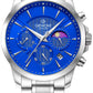Zegarek Męski Giewont Chronograph Sapphire Srebrno Niebieski GW9460-B3