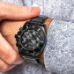 Giewont Herrenuhr Chronograph Saphir Schwarz Titan GW3970-B1