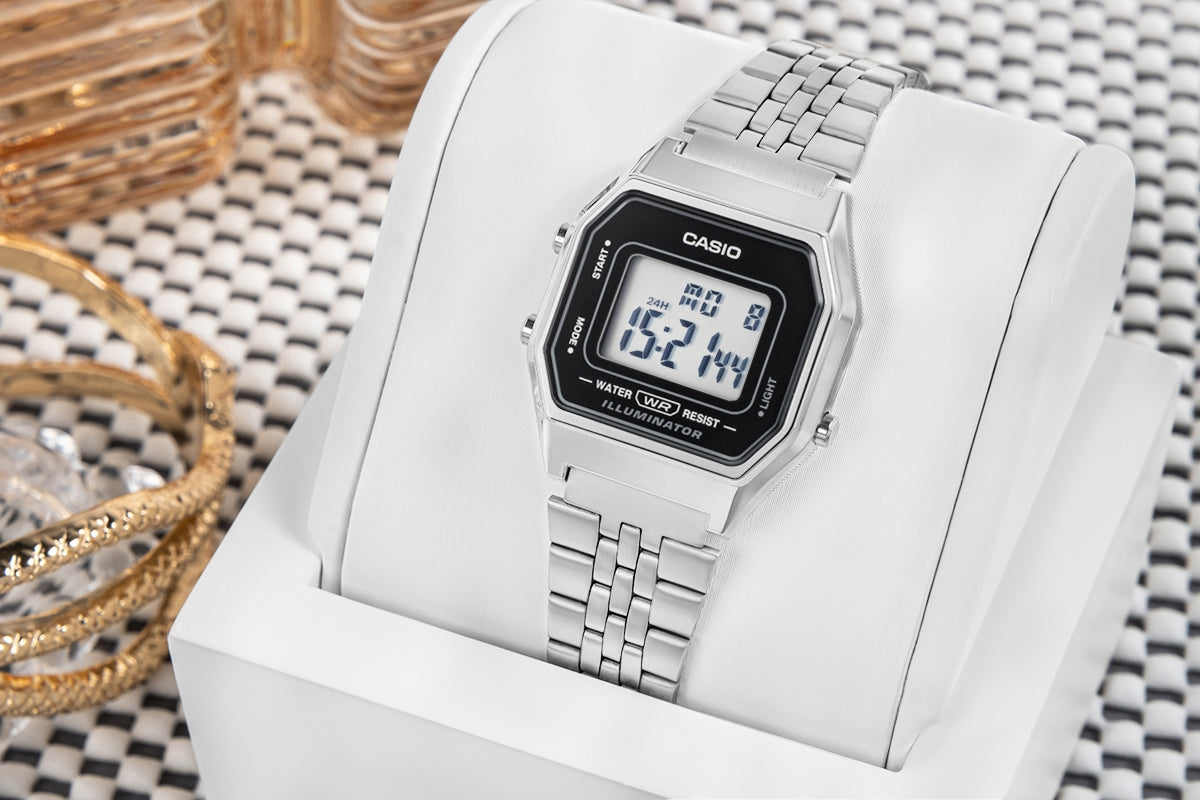 CASIO Vintage LA680WA-1DF Damenuhr + BOX