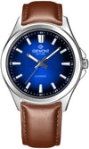 Zegarek Męski Giewont Elegance Sapphire Brązowo Niebieski GW5160-A4