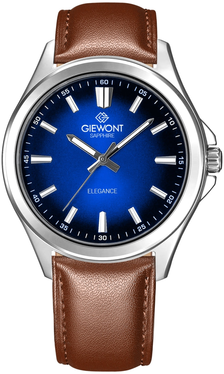 Giewont Elegance Sapphire Men's Watch Brown Blue GW5160-A4