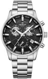 Zegarek Męski Giewont Chronograph Sapphire Srebrny GW4580-B2
