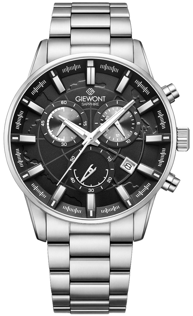 Giewont Chronograph Sapphire Men's Watch Silver GW4580-B2