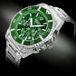 Herrenuhr Giewont Chronograph Saphir Silber-Grün GW3970-B8