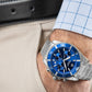 Zegarek Męski Giewont Chronograph Sapphire Srebrno Niebieski GW3970-B3