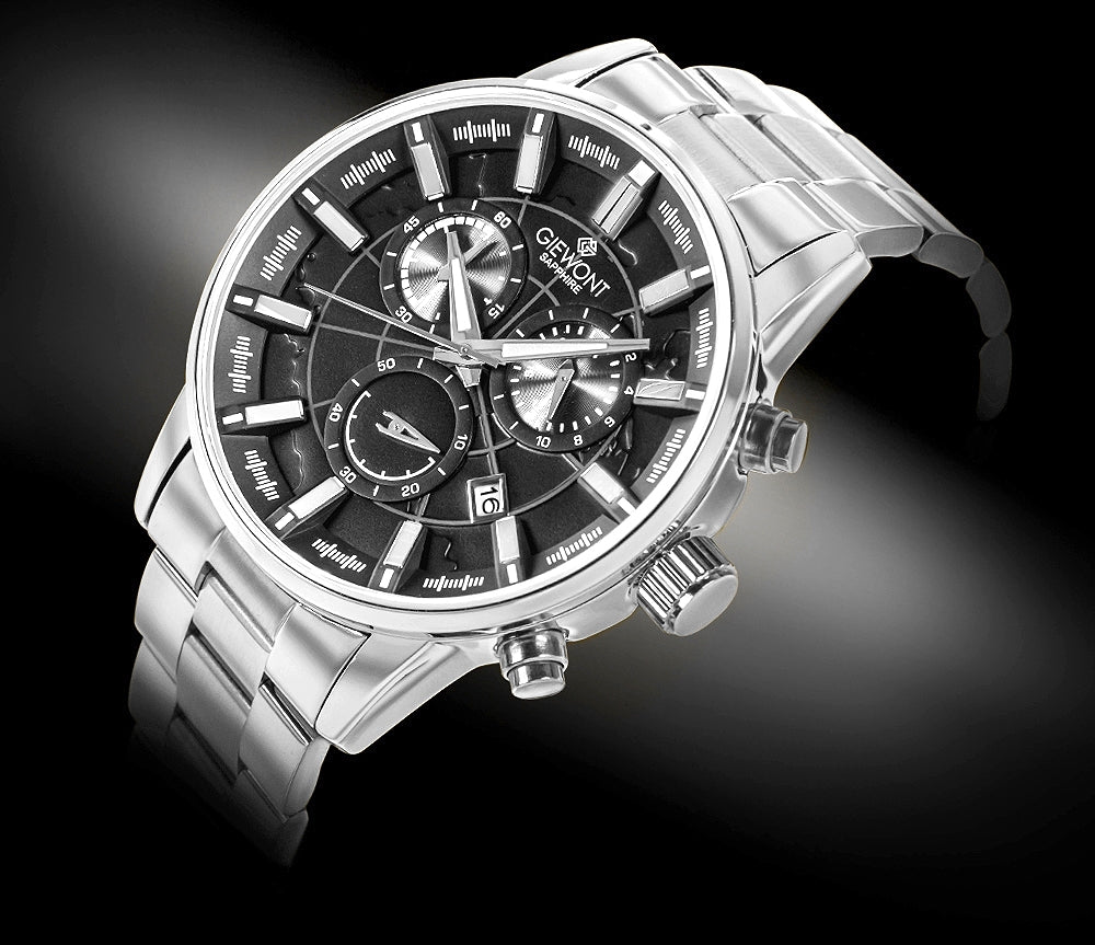 Giewont Chronograph Sapphire Men's Watch Silver GW4580-B2