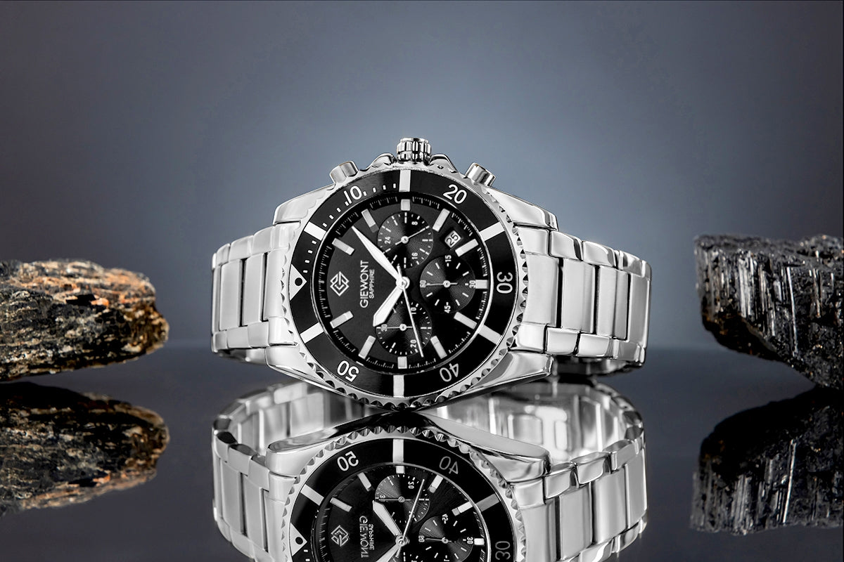Herrenuhr Giewont Chronograph Saphir Silber GW3970-B2
