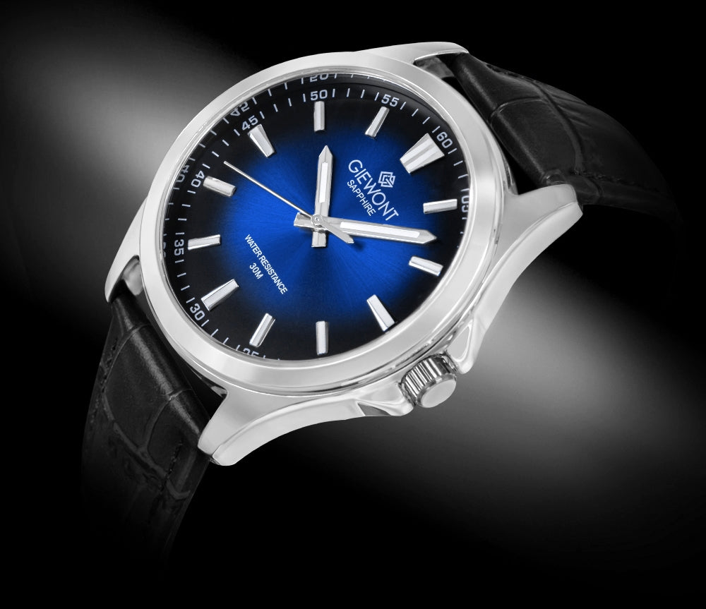 Giewont Elegance Sapphire Men's Watch Black Blue GW5160-A6