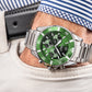 Herrenuhr Giewont Chronograph Saphir Silber-Grün GW3970-B8