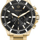 Herrenuhr Giewont Chronograph Saphir Gold Schwarz GW3970-B7