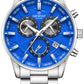 Herrenuhr Giewont Chronograph Saphir Silber-Blau GW4580-B3