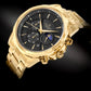 Herrenuhr Giewont Chronograph Saphir Gold Schwarz GW9460-B4