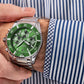 Herrenuhr Giewont Chronograph Saphir Silber-Grün GW3970-B8