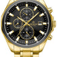 Herrenuhr Giewont Chronograph Saphir Gold Schwarz GW7290-B4