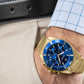 Herrenuhr Giewont Chronograph Saphir Gold Blau GW3970-B6