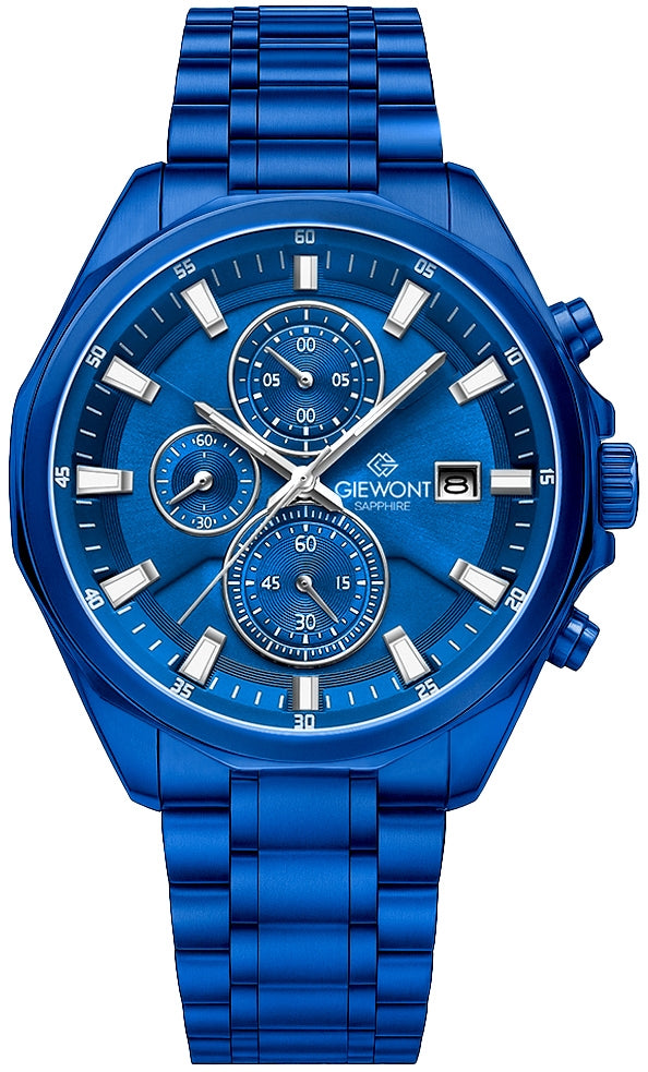 Giewont Chronograph Saphir Herrenuhr Blau GW7290-B5