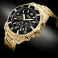 Herrenuhr Giewont Chronograph Saphir Gold Schwarz GW3970-B7