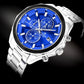 Zegarek Męski Giewont Chronograph Sapphire Srebrno Niebieski GW7290-B3