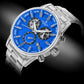 Herrenuhr Giewont Chronograph Saphir Silber-Blau GW4580-B3