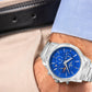 Zegarek Męski Giewont Chronograph Sapphire Srebrno Niebieski GW9460-B3