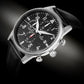 Herrenuhr Giewont Chronograph Saphir Schwarz Silber GW5630-A2