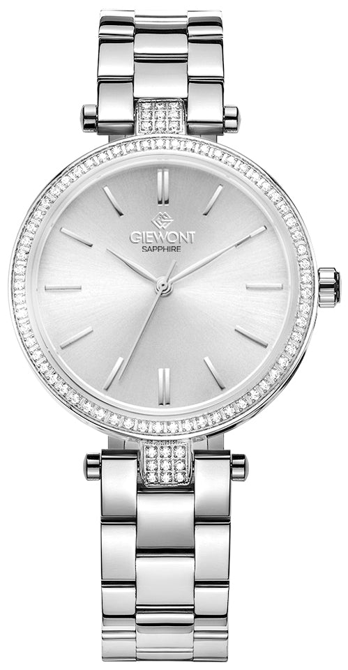 Zegarek Damski Giewont Sapphire Srebrny GW9890-B1