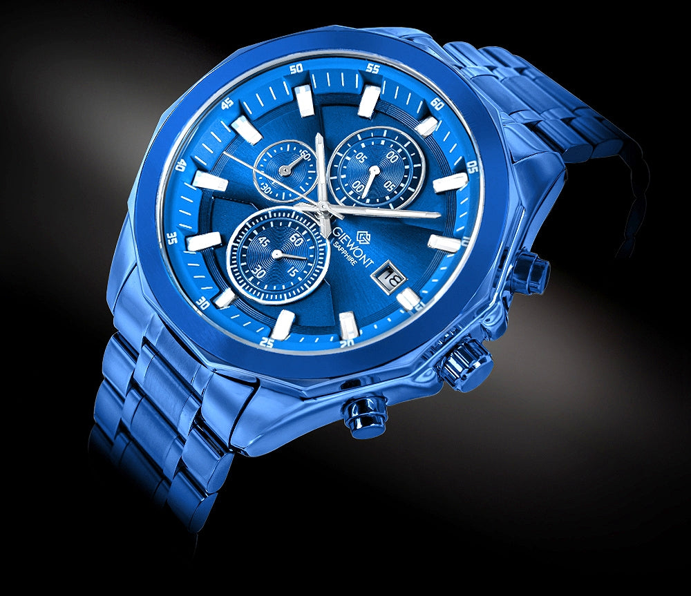 Giewont Chronograph Saphir Herrenuhr Blau GW7290-B5