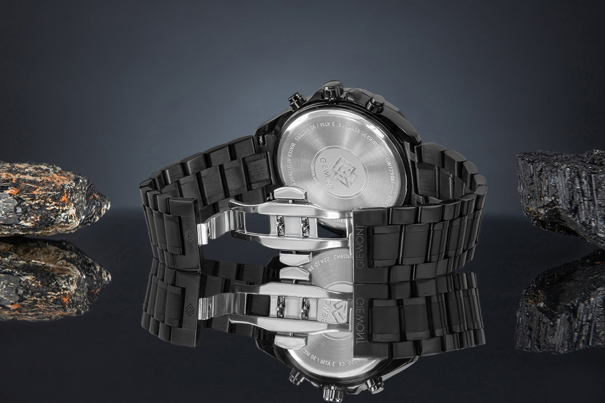 Men's Watch Giewont Chronograph Sapphire Black GW7290-B1