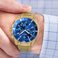 Herrenuhr Giewont Chronograph Saphir Gold Blau GW3970-B6
