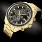 Herrenuhr Giewont Chronograph Saphir Gold Schwarz GW7290-B4