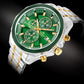 Herrenuhr Giewont Chronograph Saphir Silber Grün GW7290-B7