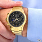 Herrenuhr Giewont Chronograph Saphir Gold Schwarz GW9460-B4