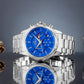 Zegarek Męski Giewont Chronograph Sapphire Srebrno Niebieski GW9460-B3