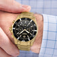 Herrenuhr Giewont Chronograph Saphir Gold Schwarz GW3970-B7