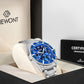 Zegarek Męski Giewont Chronograph Sapphire Srebrno Niebieski GW3970-B3