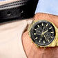 Herrenuhr Giewont Chronograph Saphir Gold Schwarz GW7290-B4