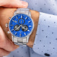 Herrenuhr Giewont Chronograph Saphir Silber-Blau GW4580-B3