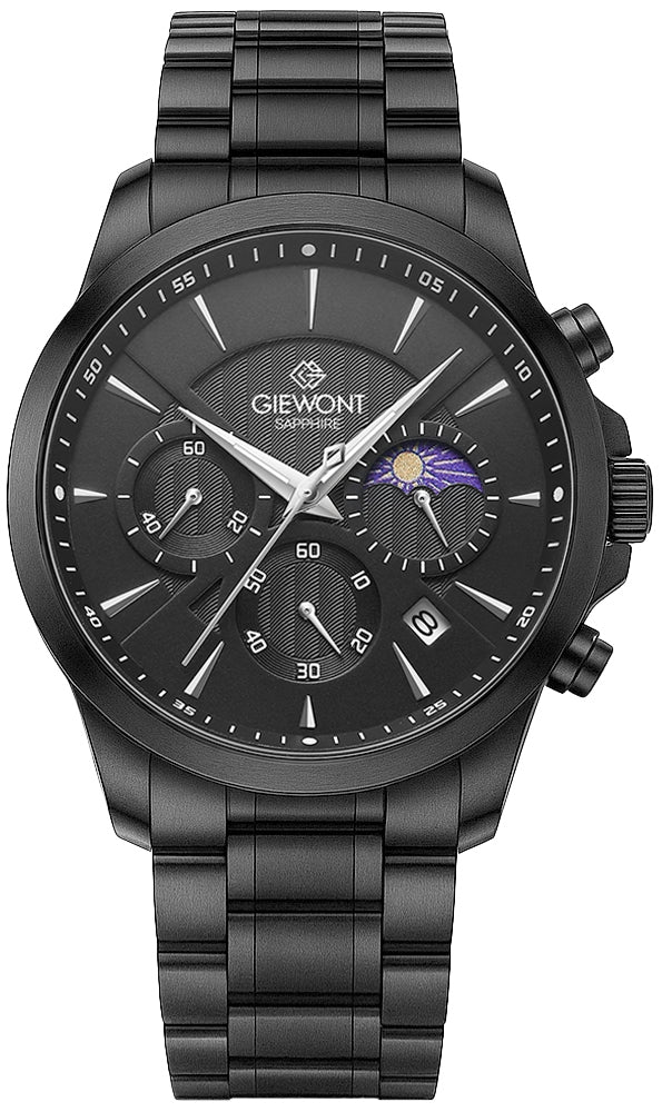 Giewont Chronograph Sapphire Men's Watch Black GW9460-B1