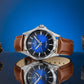 Giewont Elegance Sapphire Men's Watch Brown Blue GW5160-A4