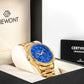 Zegarek Męski Giewont Chronograph Sapphire Złoto Niebieski GW9460-B5