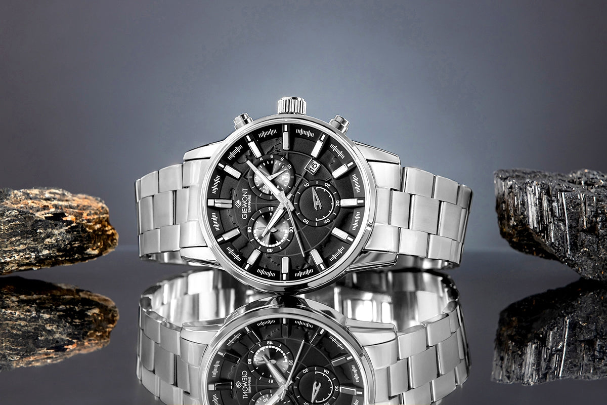 Giewont Chronograph Sapphire Men's Watch Silver GW4580-B2