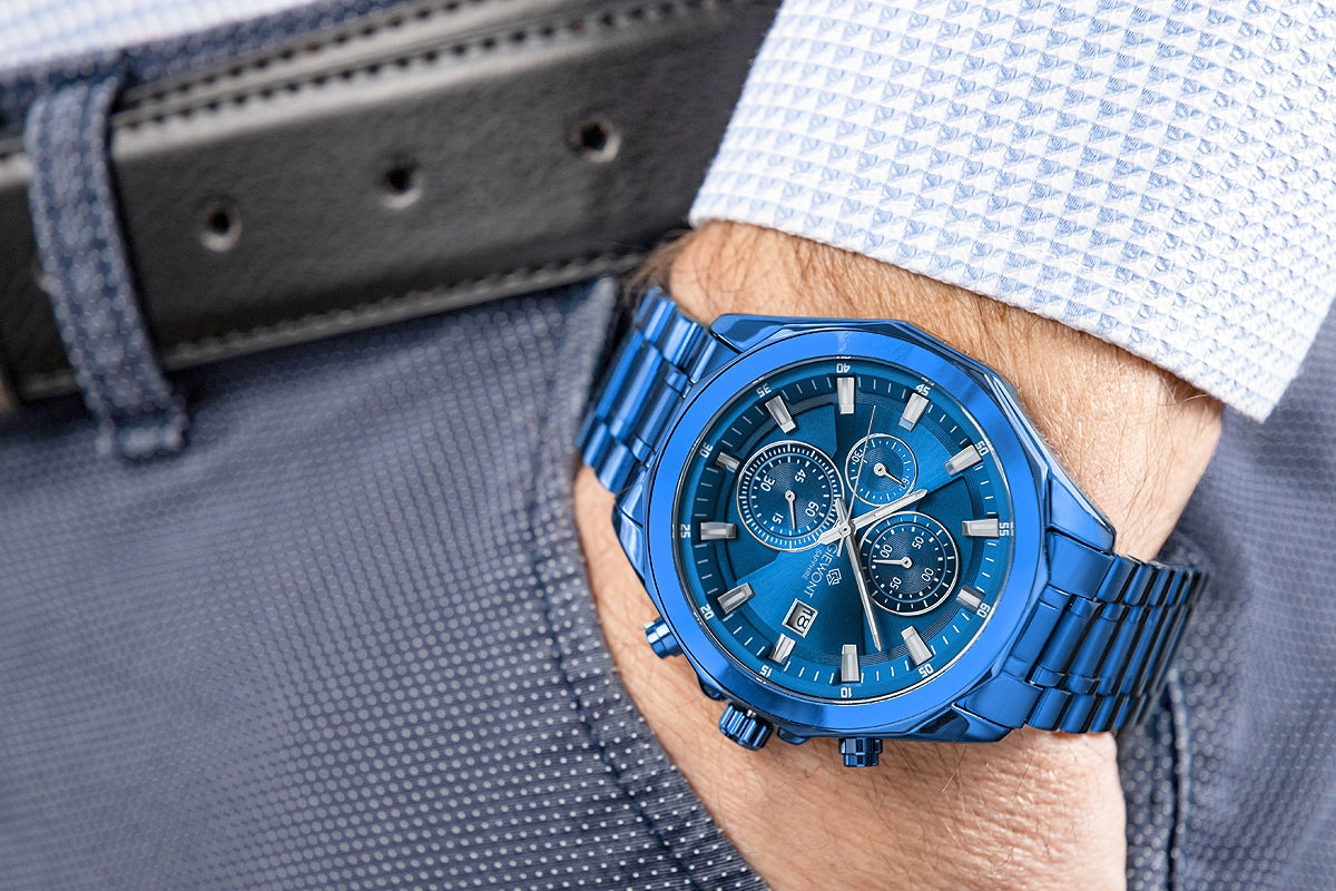 Giewont Chronograph Saphir Herrenuhr Blau GW7290-B5